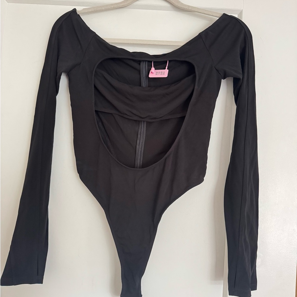 Black Long Sleeve Bodysuit